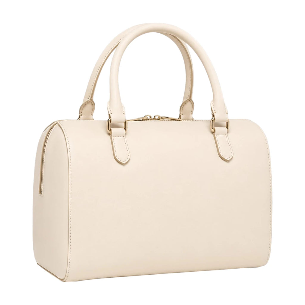 The Bag Edits Cream Satchel Handbag with Detachable Strap