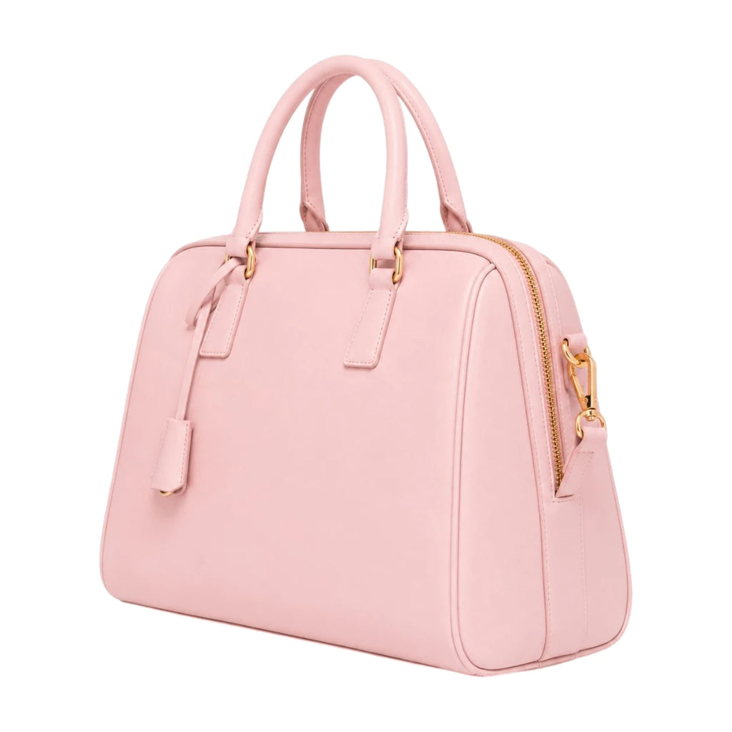 The Bag Edits Pink Satchel Handbag with Detachable Shoulder Strap